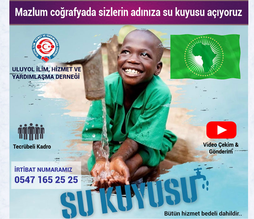 Afrika’da sizlerin adınıza su kuyusu açıyoruz